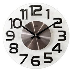 Luxusní skleněné nástěnné designové hodiny JVD HT098.2