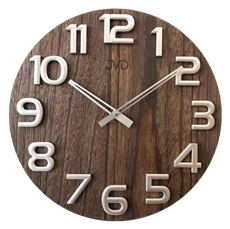 Nástěnné hodiny dřevěné JVD HT97.3 + Dárek zdarma