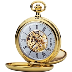 Kapesní hodinky Regent Savonette P-701 + dárek zdarma