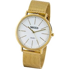 Náramkové zlacené hodinky Secco S A5008,3-101