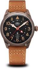 Pánské hodinky PRIM Pilot Dual time Automatic W91P.13250.C + Dárek zdarma