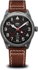 Pánské hodinky PRIM Pilot Dual time Automatic W91P.13250.D + Dárek zdarma