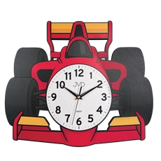 Dětské nástěnné hodiny JVD formule s tichým chodem HJ116