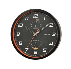 Hodiny s teploměrem a vlhkoměrem Rhythm CFG722NR02