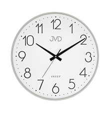Nástěnné kovové hodiny JVD s plynulým chodem HK4129.2