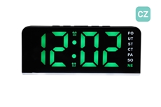 Digitální budík do sítě JVD v českém jazyce SB8033.1