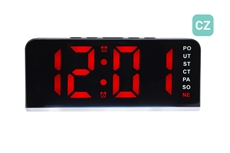 Digitální budík do sítě JVD v českém jazyce SB8033.3