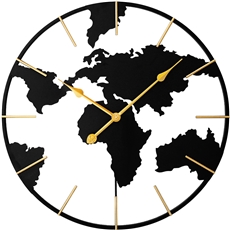 Designové kovové hodiny černé MPM World E04.4484.90 + dárek zdarma