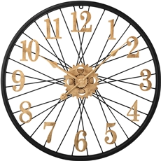 Designové kovové nástěnné hodiny Velocipede E04.4489.9080 + dárek zdarma