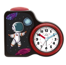 Dětský analogový budík JVD sweep s kosmonautem SRP163.3
