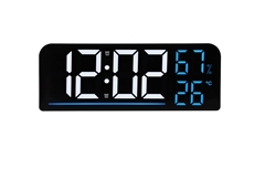 Digitální budík do sítě s teploměrem a vlhkoměrem JVD SB8027.1