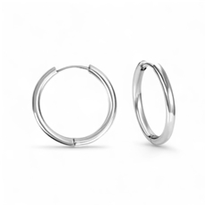 Náušnice z chirurgické oceli kruhy DAR198 - dárek nad 1000 Kč