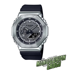 Hodinky Casio G-SHOCK limitovaná edice Star Wars - Mandalorian and Grogu GM-2100-1AER-MAN